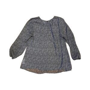 Old Navy 3/4 Sleeve Sheer Star Pattern Keyhole back Blouse‎ - Size Medium